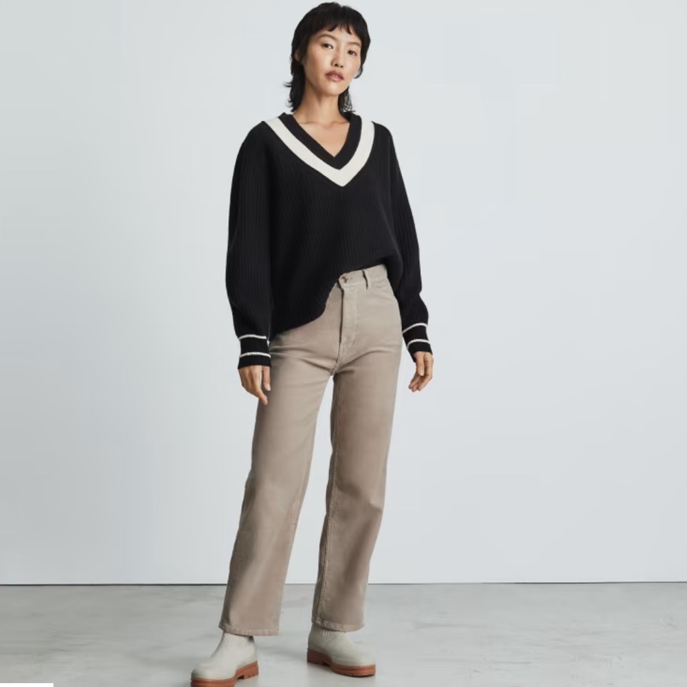 Everlane moleskin way-high pants - color burnt sugar - size 4